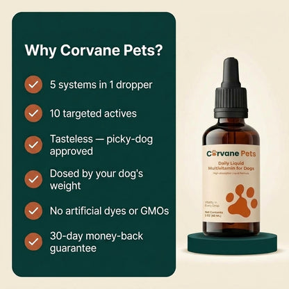 Corvane Pets® 5-in-1 Vitality Drops